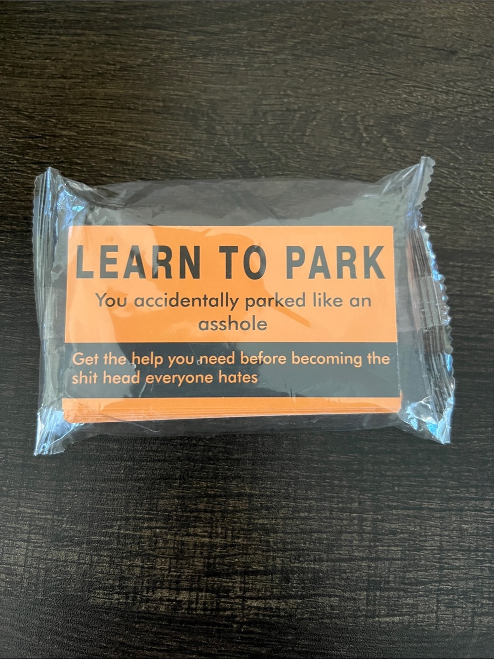 Learn to Park Orange Parking Cards - Novelty